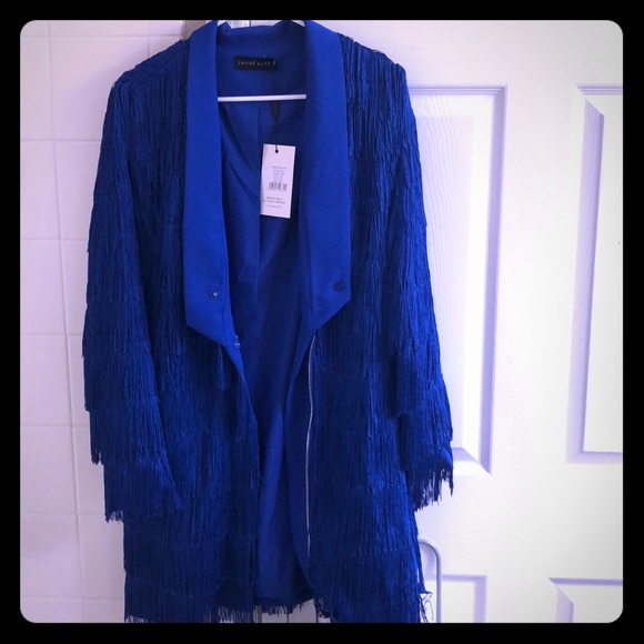 lavish alice blue fringe dress